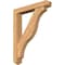 Ekena Millwork Funston Arts and Crafts Smooth Bracket w/ Offset Brace, Western Red Cedar, 5 1/2"W x 32"D x 40"H BKT0604X32X40FST03SWR - alternate 1